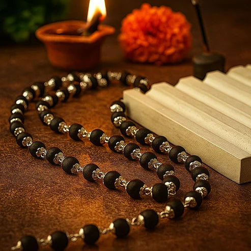 Original Karungali Mala Malaysia | Plain Ebony Wood Mala | Taipusam Special